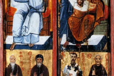 Η Βυζαντινή Εικόνα Με Το Άγιο Μανδήλιο, Τον Θαδδαίο Και Τον Αύγαρο Στη Μονή Σινά