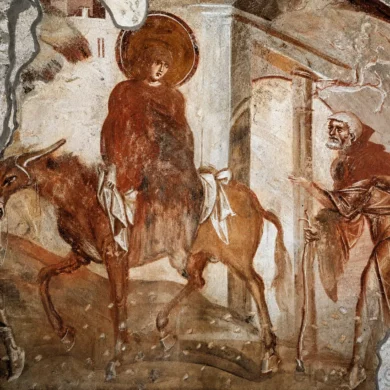 Πρώιμη Βυζαντινή Τοιχογραφία, Το Ταξίδι Στη Βηθλεέμ, Santa Maria Καστελσεπρίου