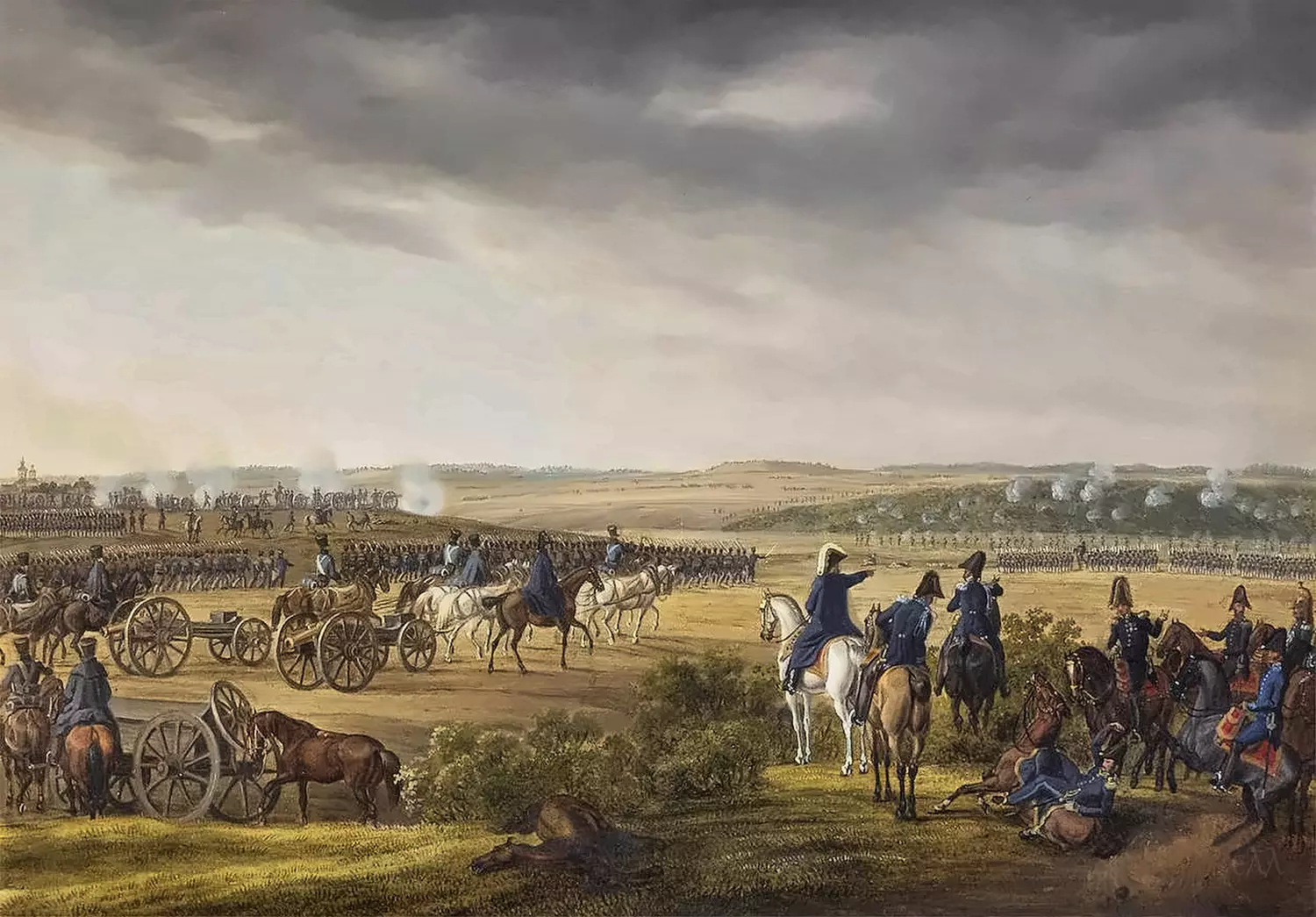 Battle Of Moscow On 7 September 1812 By Albrecht Adam With Troops And Artillerybattle Of Moscow On 7 September 1812 By Albrecht Adam With Troops And Artillery