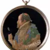Medaillon Maximilians Ii. In Wachs Auf Obsidian, Kunst Von Antonio Abondio