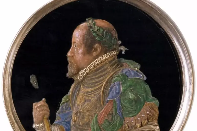 Medali Maximilianus Ii Dalam Lilin Di Atas Obsidian, Karya Seni Antonio Abondio