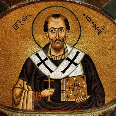 San Juan Crisóstomo, Mosaico Del Monasterio De Hosios Loukas, Arte Bizantino.