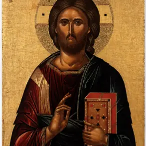 Late Fifteenth-Century Cretan Christ Pantokrator Icon With Blessing Gesture And Closed Gospel Book.
