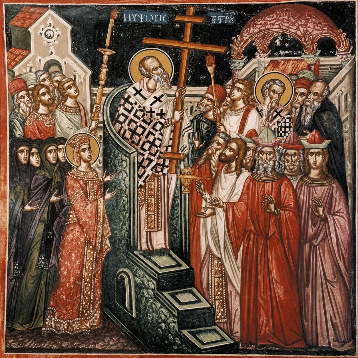 L’esaltazione Della Santa Croce In Un Affresco Postbizantino Del Monastero Dei Filantropini