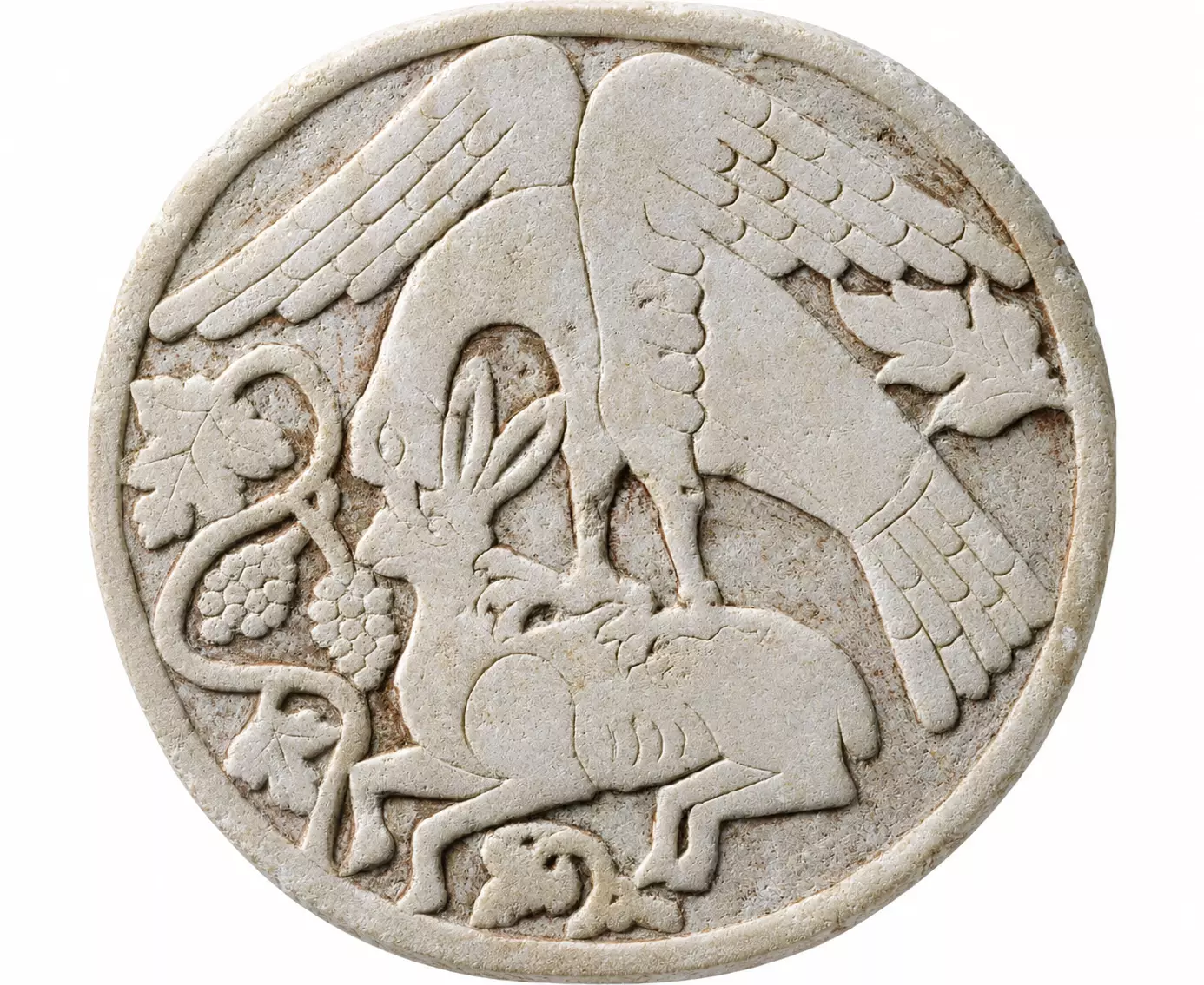 Hagia Sophia Trebizond Omphalion Showing An Eagle Pinning A Hare Among Grapevines