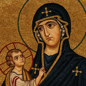 Hosios Loukas Hodegetria Mosaic Detail Of The Virgin And Christ Child Faces