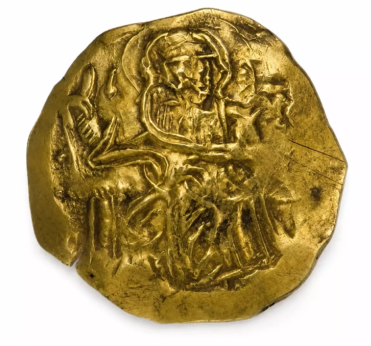 John Iii Doukas Vatatzes Hyperpyron Depicting Christ Pantokrator Enthroned
