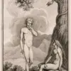 Nicolai Abildgaard Adam And Eve Engraving, Eve Seated Beneath The Serpent-Coiled Tree