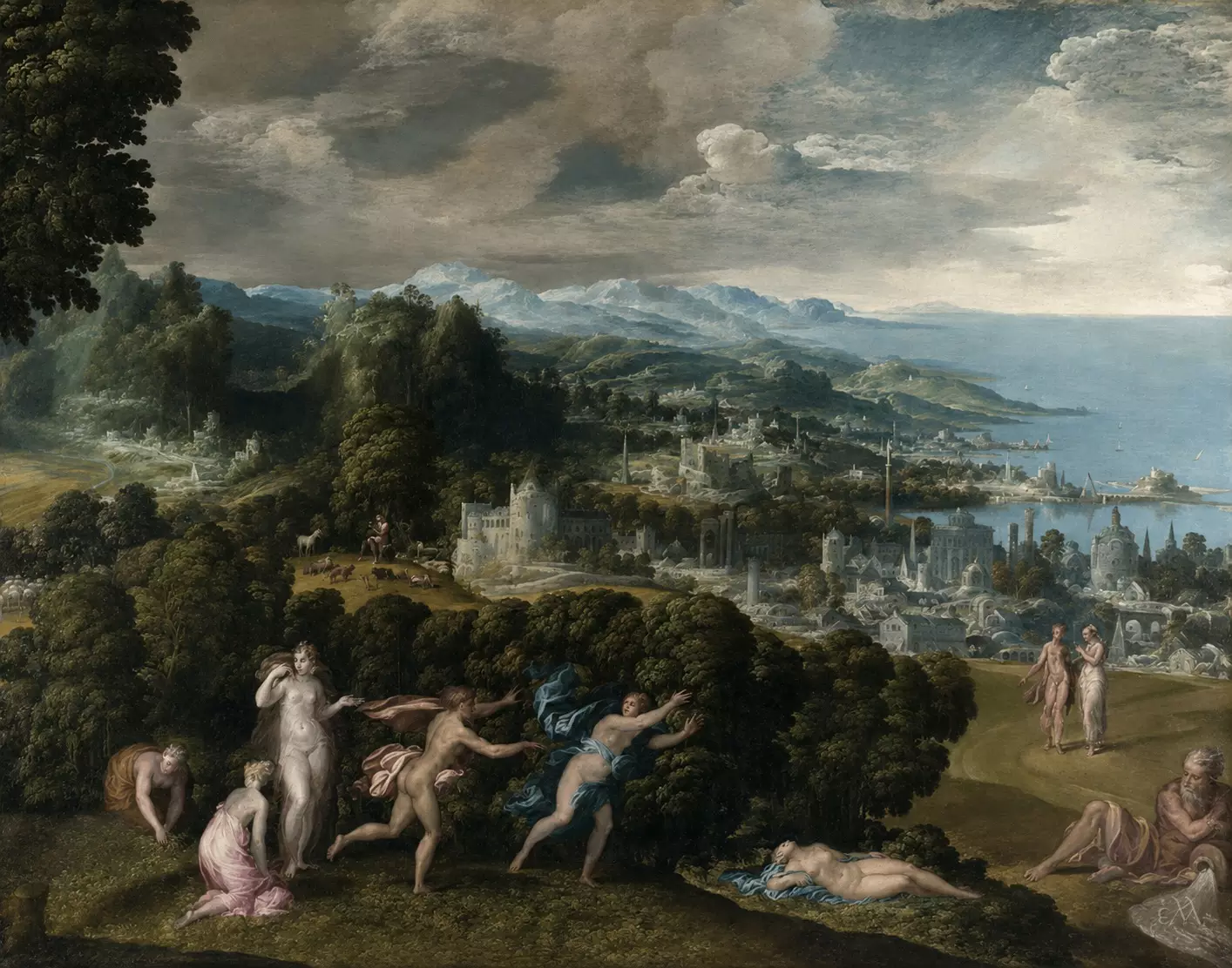Niccolò Dell' Abbate: A Morte De Eurídice 11 Ninfas E Aristeu Na Floresta, A Arte Em A Morte De Eurídice.