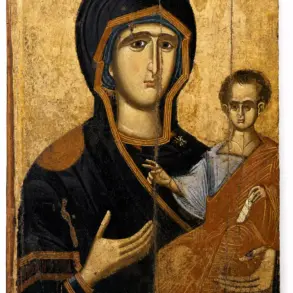Panagia Hodegetria Icon Showing The Theotokos Holding The Blessing Christ Child