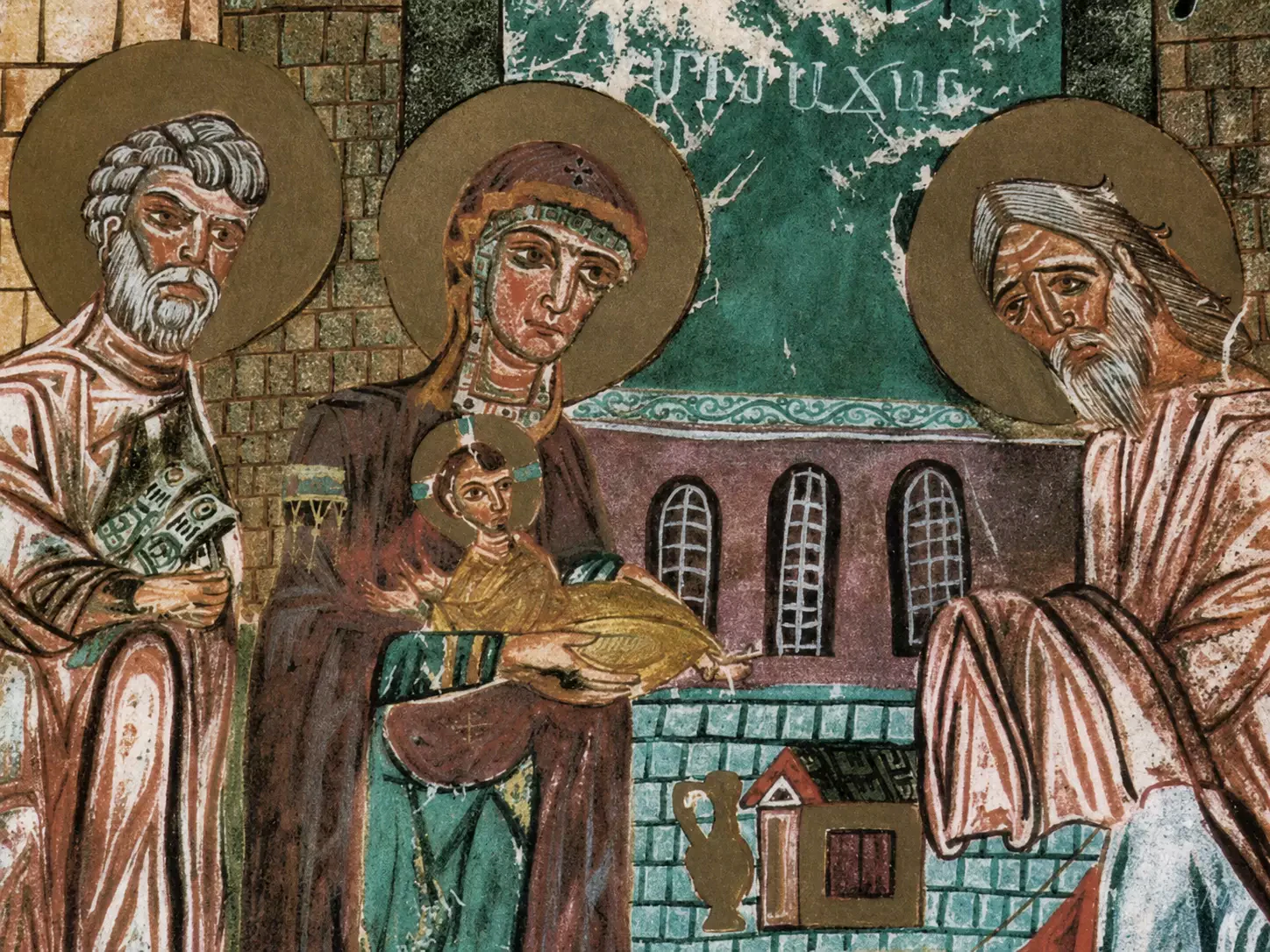 Presentation In The Temple Detail With The Theotokos, Christ Child And Simeon