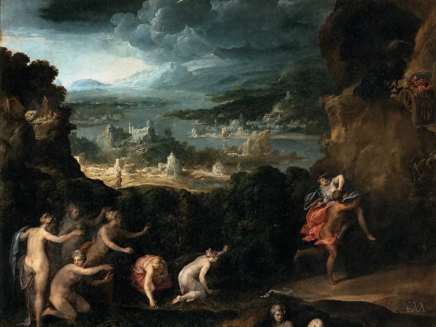 El Rapto De Proserpina, Obra Del Manierismo Italiano De Niccolò Dell'Abbate