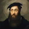 Detalhe Do Rosto A Partir Do Retrato De Nobre Com Falcão, Demonstrando Um Olhar De Arrogância Senhorial.