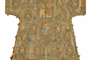 Sakkos Of The Bishop Of Melenikon Ioannikios With Gold Embroidery And Medallions