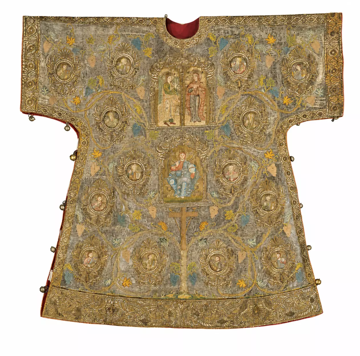 Sakkos Of The Bishop Of Melenikon Ioannikios With Gold Embroidery And Medallions