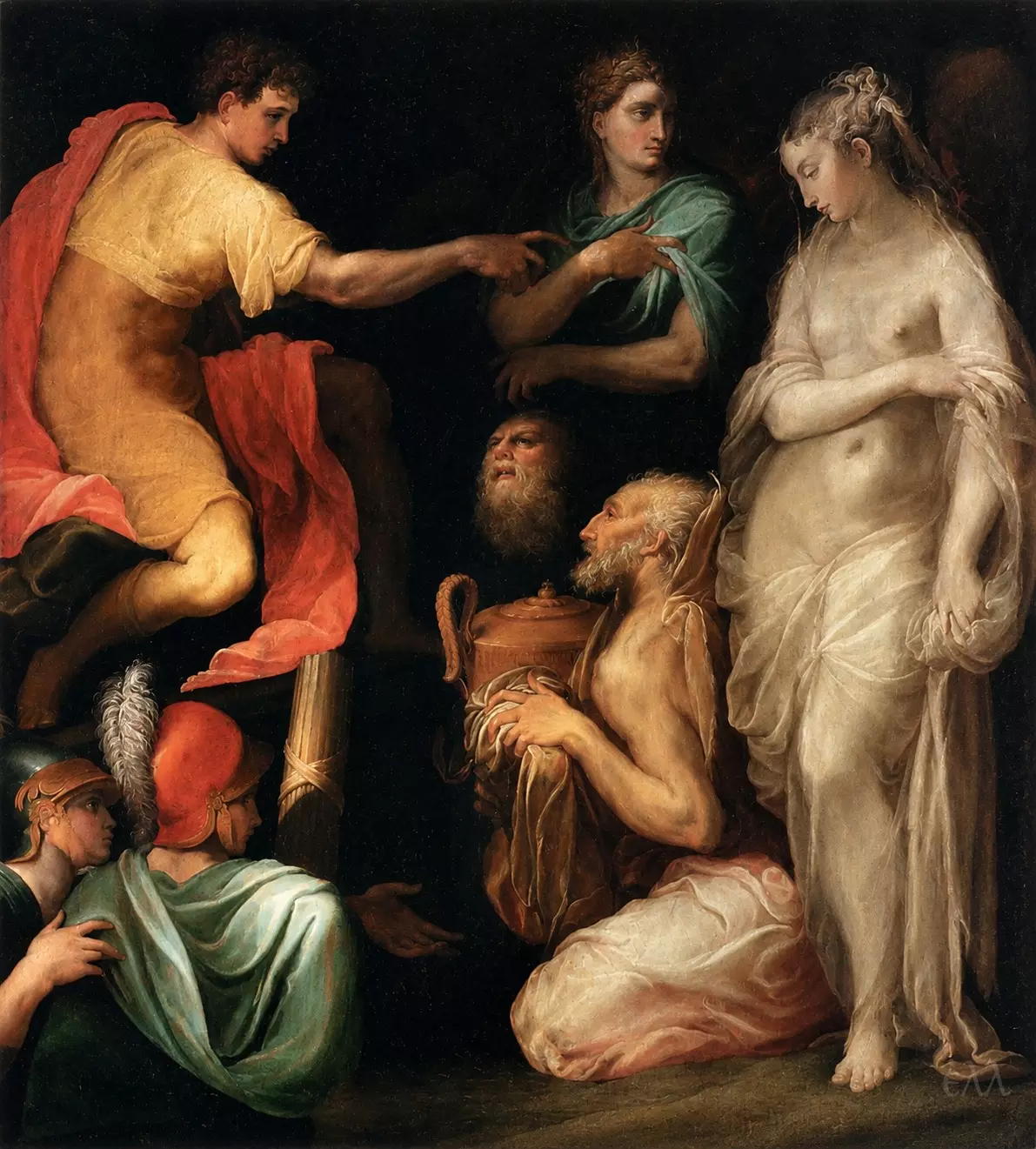 The Continence Of Scipio By Niccolò Dell'Abate With Scipio And The Captive Bride