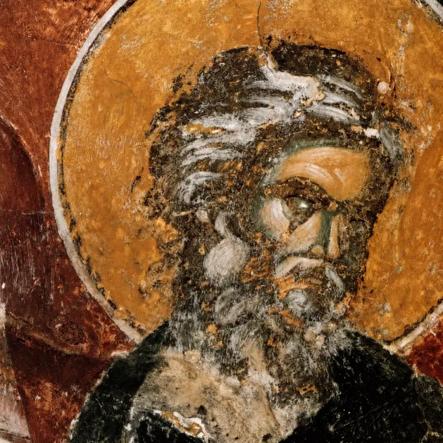 Unknown Apostles Of Pentecost: Elderly Bearded Apostle At Pantanassa, Mystras