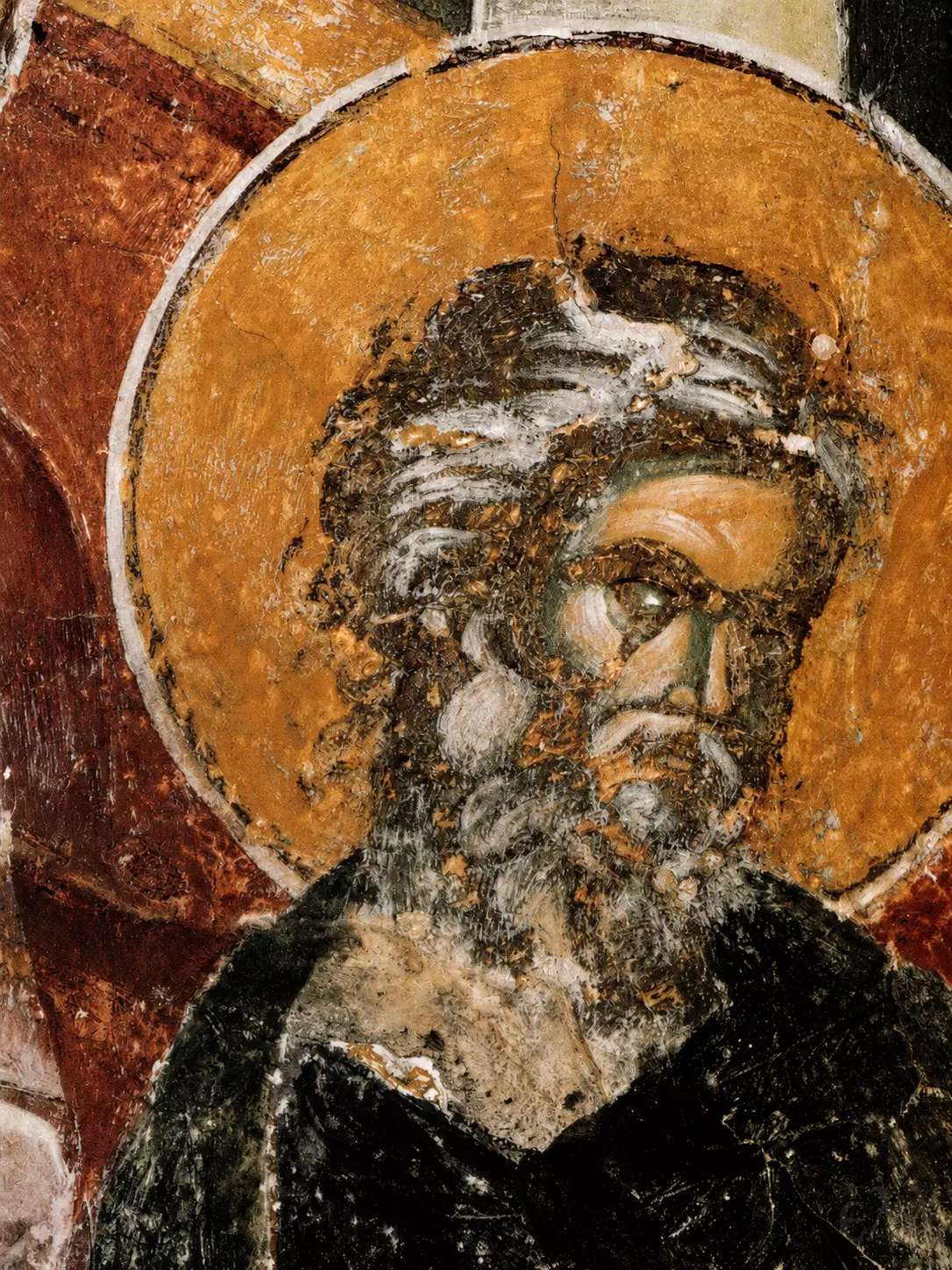 Unknown Apostles Of Pentecost: Elderly Bearded Apostle At Pantanassa, Mystras
