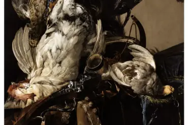 Willem Van Aelst Still Life With Dead Birds, A Gun And Hunting Equipment, 1660