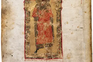 Boris-Michael Miniature In Gim Syn. 262, Crowned And Haloed Beneath An Arch